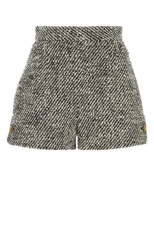 SKIRT RESPONSIBLE BICOLOUR WOOL BOUCLE' SHORTS