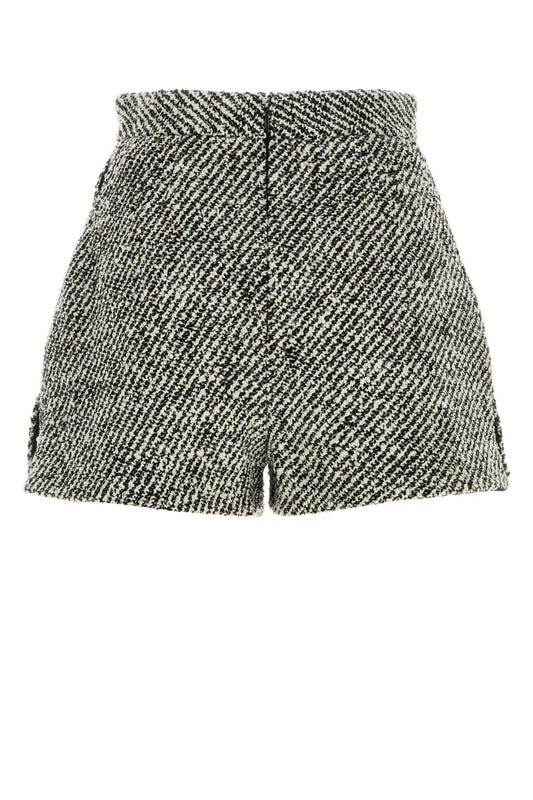 SKIRT RESPONSIBLE BICOLOUR WOOL BOUCLE' SHORTS