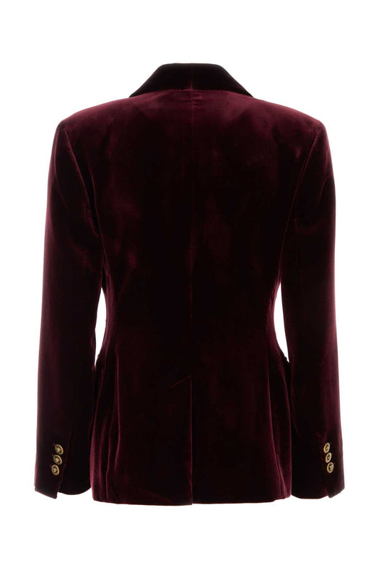 INFORMAL JACKET VISCOSE SILK LIQUID VELVET BLAZERS AND VESTS