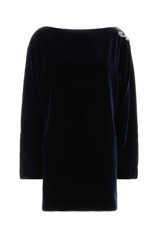COCKTAIL DRESS VISCOSE SILK LIQUID VELVET DRESSES