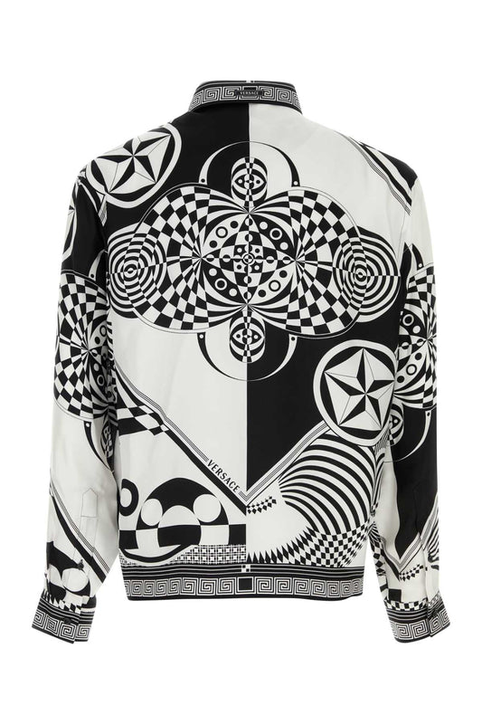 INFORMAL SHIRT SILK TWILL PRINT MEDUSA COLLAGE SHIRTS