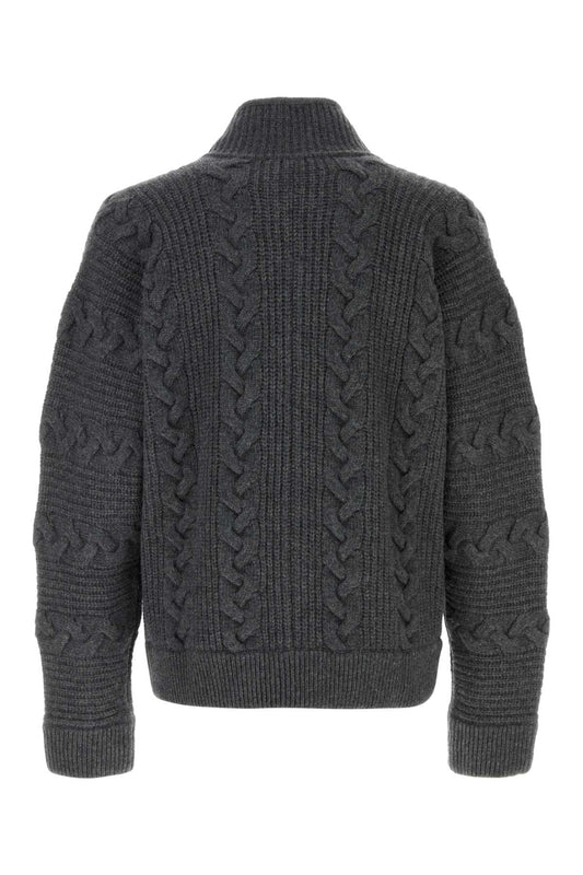 KNIT OUTERWEAR CABLE BLAZERS AND VESTS