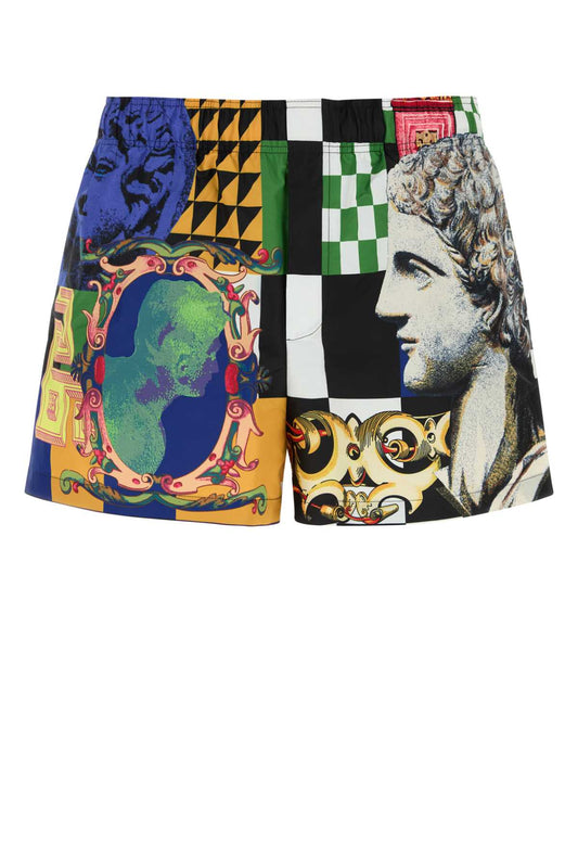 SWIM SHORTS NYLON GOLFO RECYCLED MEDUSA COLLAGE PR SWIMSUITS