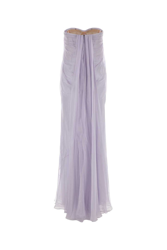 DRAPED BUSTIER LG DR LONG DRESSES