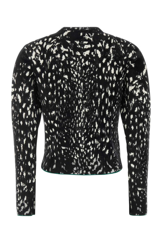 LYNX JACQUARD COMPACT VELVET VISCOSE  - 18GG CREWN KNITWEARS
