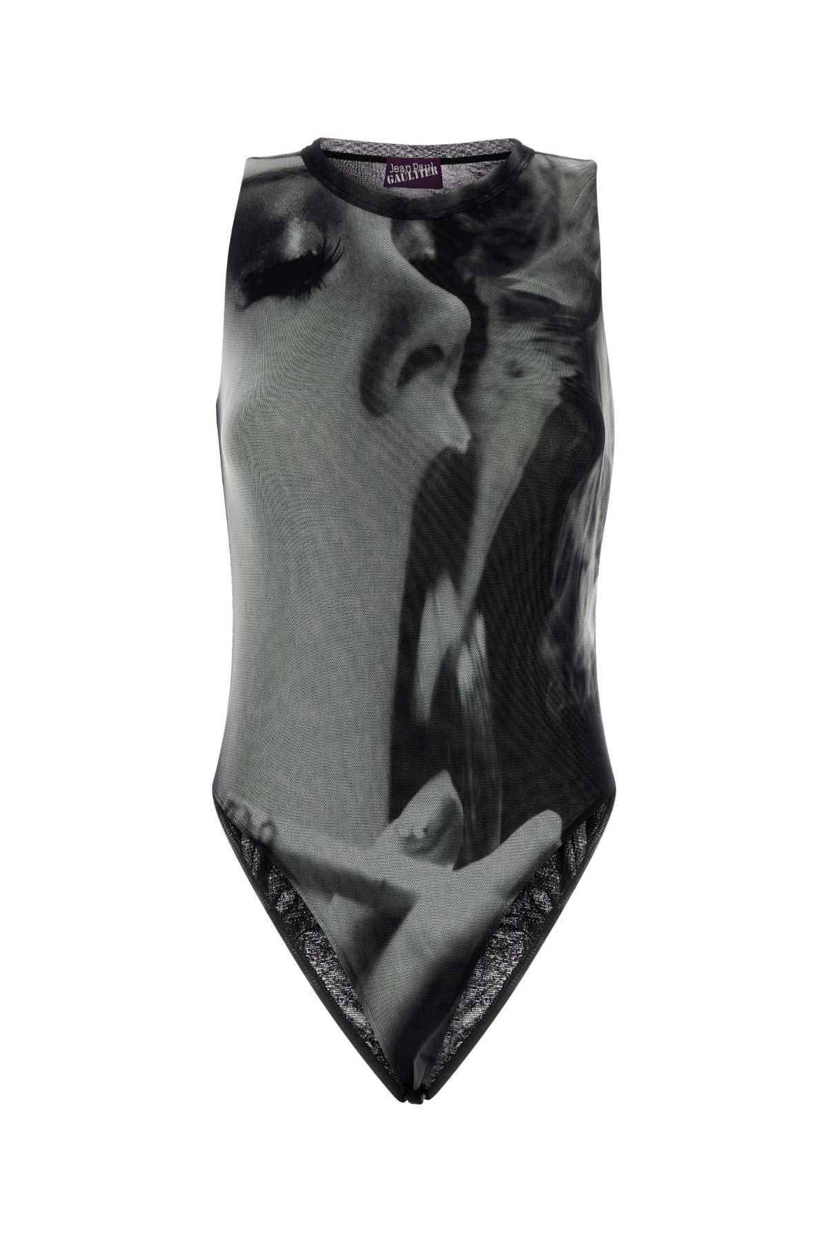 MESH TANK TOP BODY PRINTED "SMOKING WOMEN" TOPS