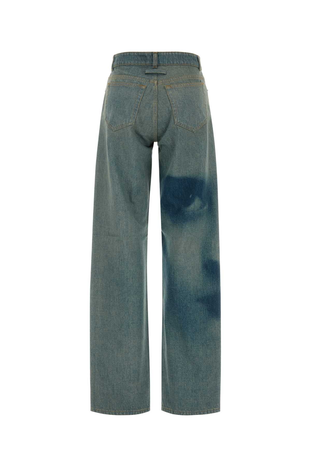 STRAIGTH LEG DENIM PANT WITH FACE PRINT JEANS