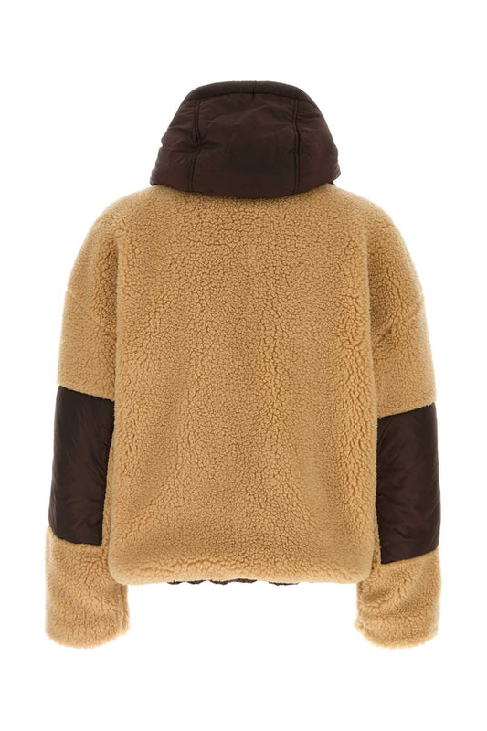 REVERSIBLE HOODED TEDDY JACKET JACKETS
