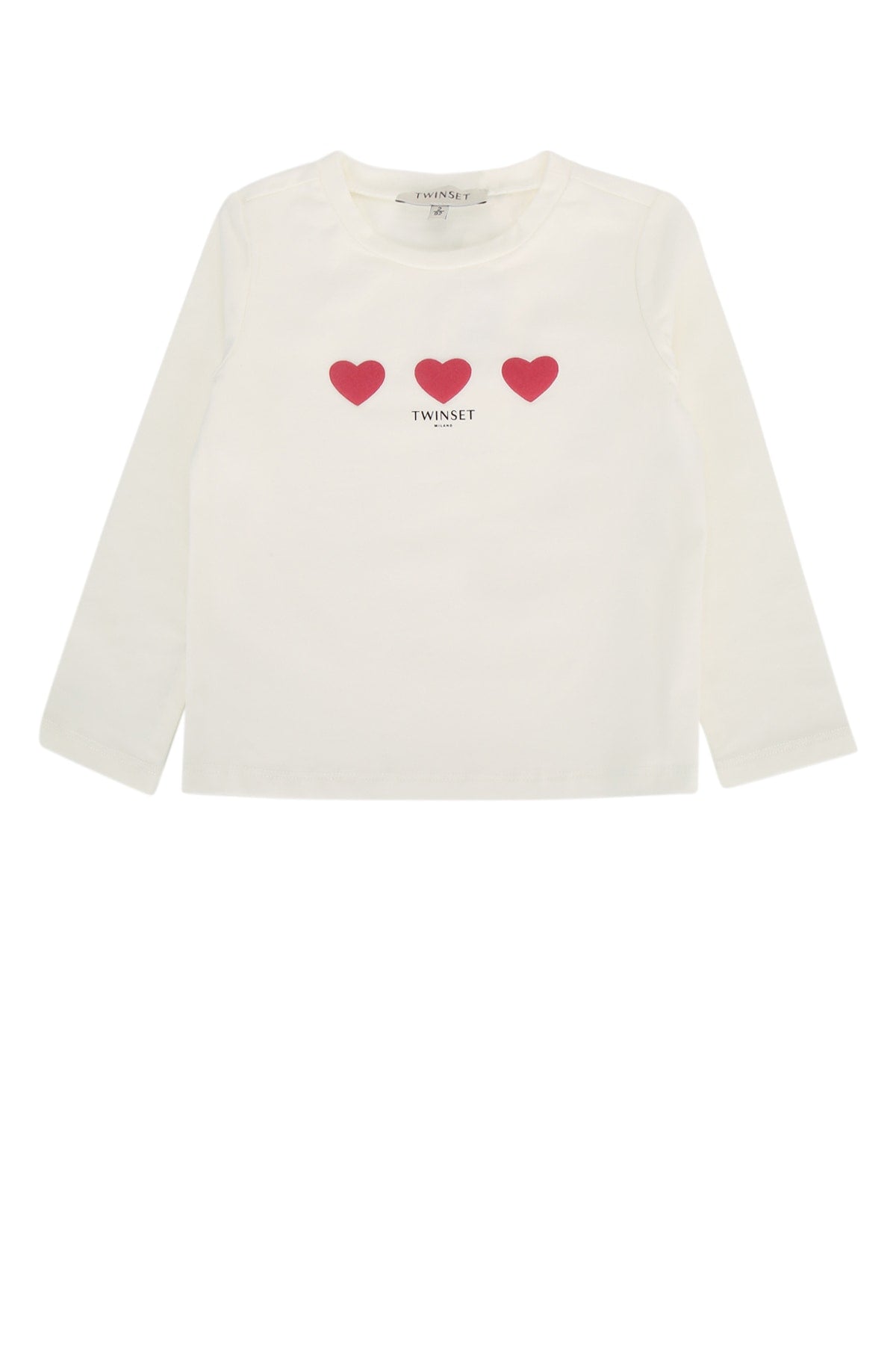 MAGLIA MANICA LUNGA CUORI KNITWEARS