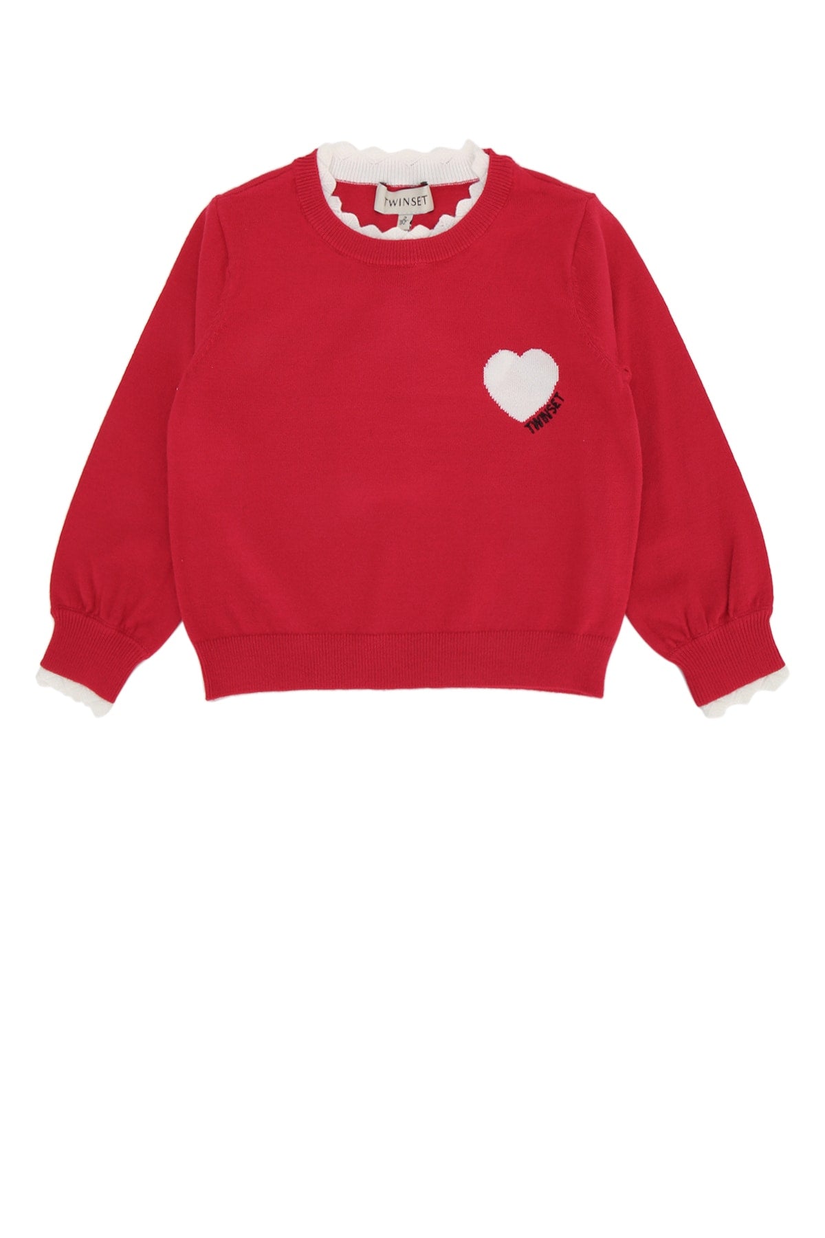 MAGLIA CUORE BIANCO KNITWEARS