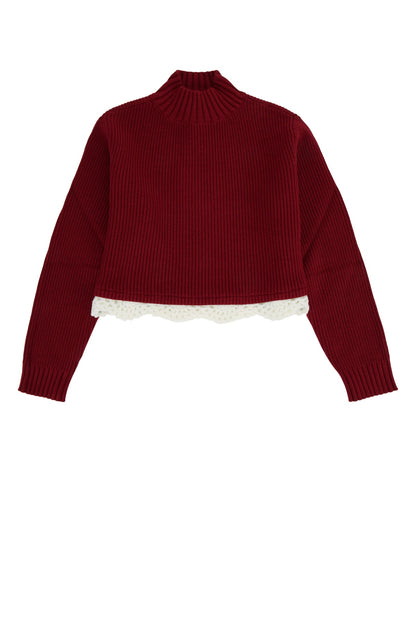 DOLCEVITA DETTAGLIO PIZZO KNITWEARS