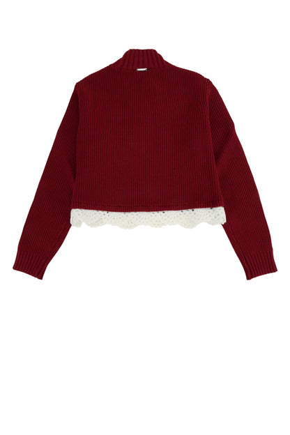 DOLCEVITA DETTAGLIO PIZZO KNITWEARS