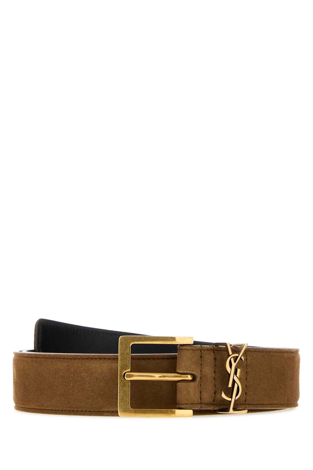 YSL CINTURA W_HARLEY SUEDE LAM BELT