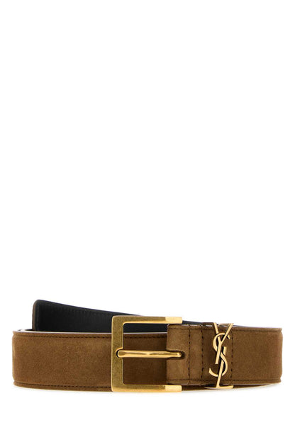 YSL CINTURA W_HARLEY SUEDE LAM BELT