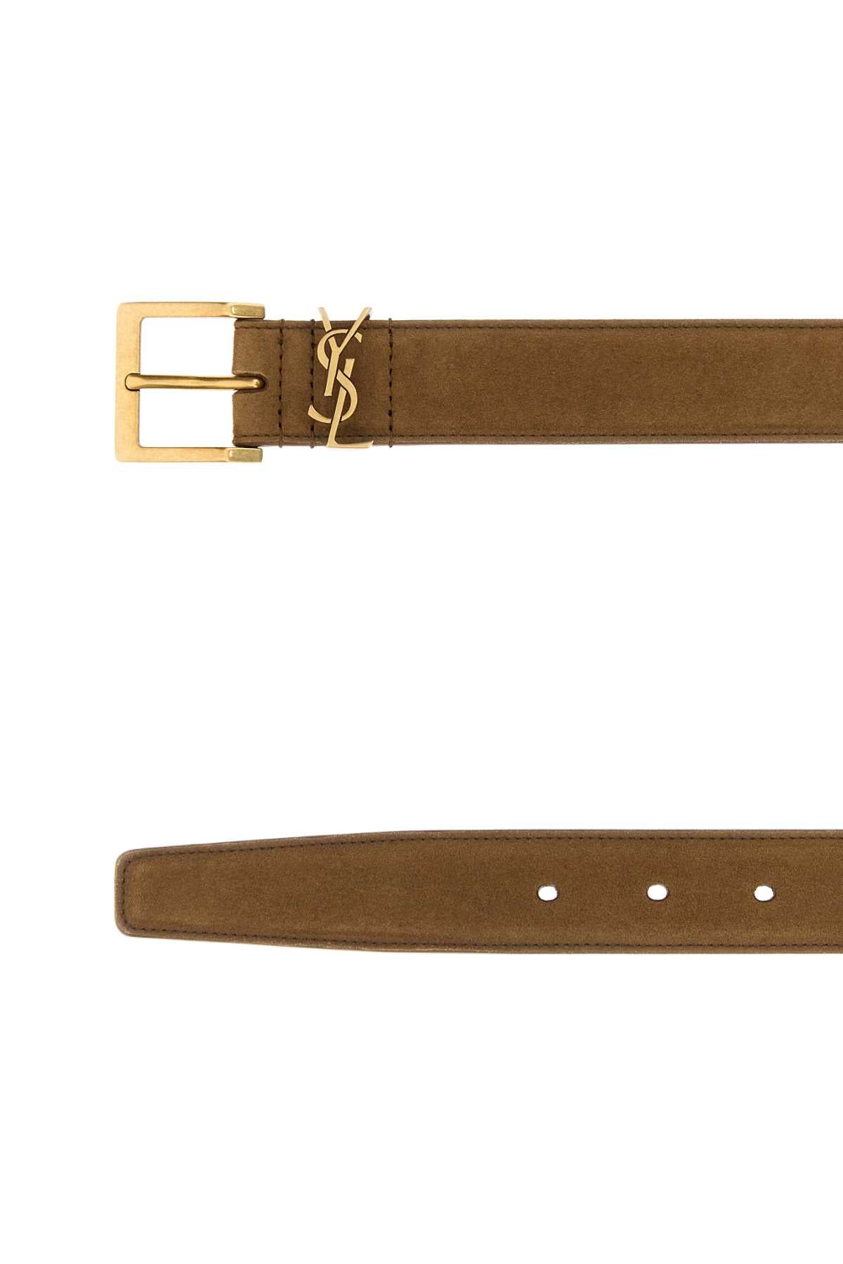 YSL CINTURA W_HARLEY SUEDE LAM BELT