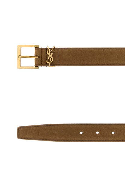 YSL CINTURA W_HARLEY SUEDE LAM BELT