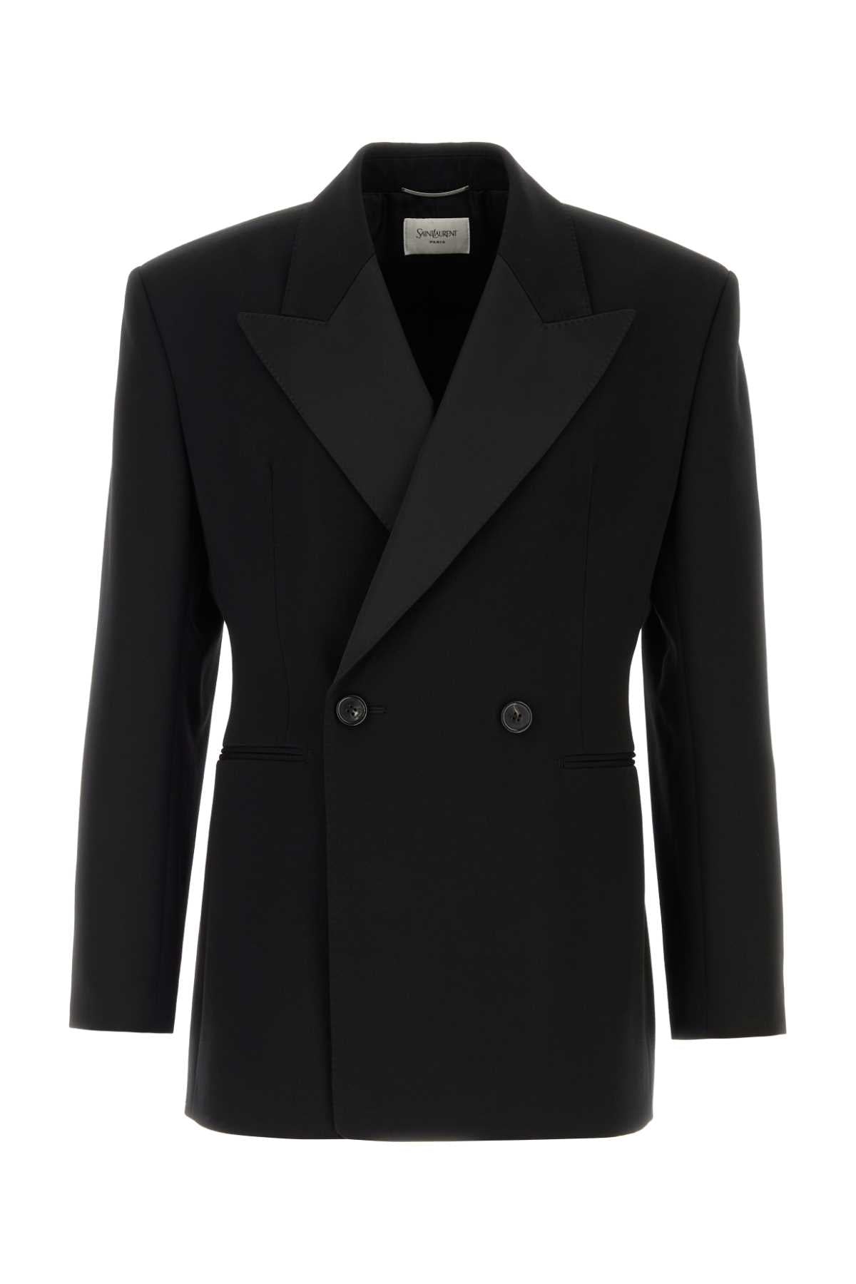 VESTE CROISE'E GRAIN DE POUDRE BLAZERS AND VESTS