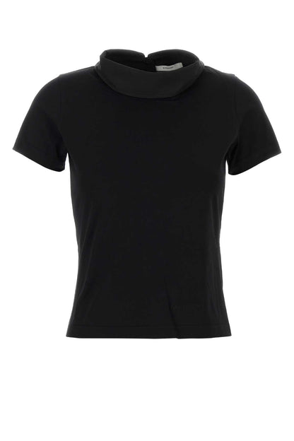 HIGH COLLAR POPELINE T SHIRT T-SHIRTS