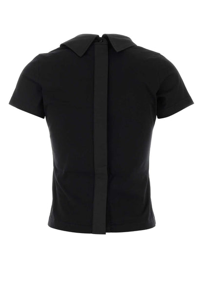 HIGH COLLAR POPELINE T SHIRT T-SHIRTS