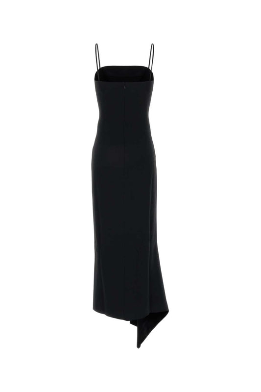 SLICED LONG SLIT DRESS DRESSES