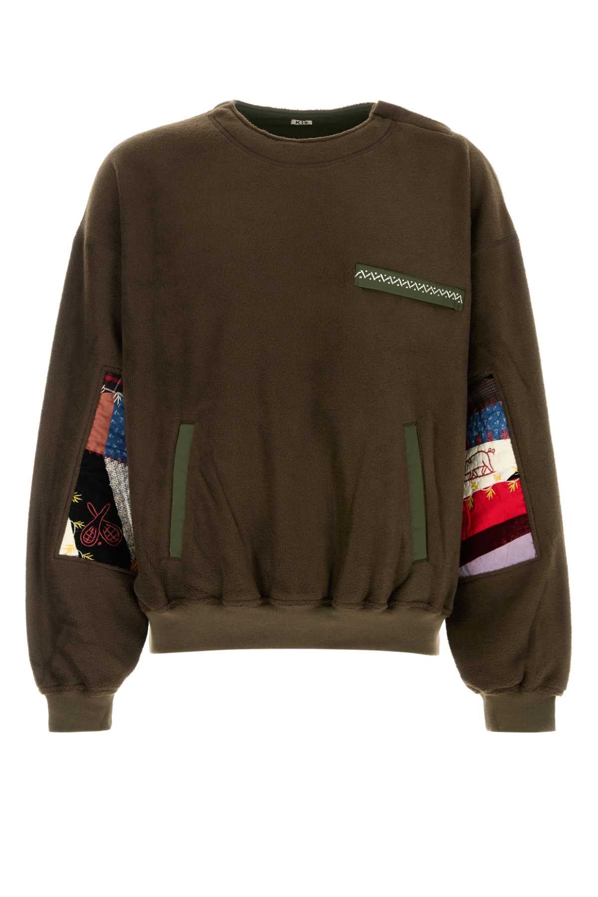 Quilt fleece pullover KNITWEARS