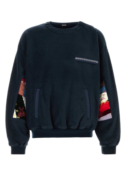 Quilt fleece pullover KNITWEARS