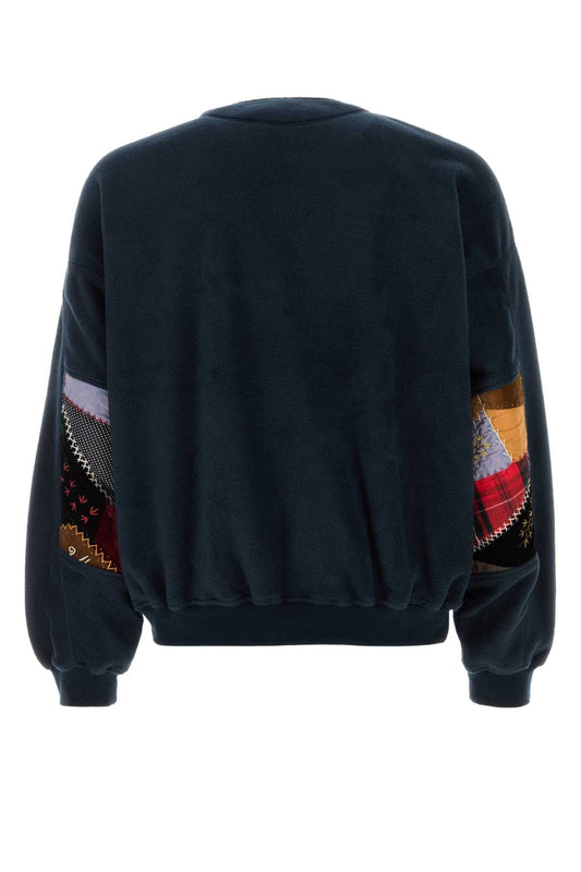 Quilt fleece pullover KNITWEARS