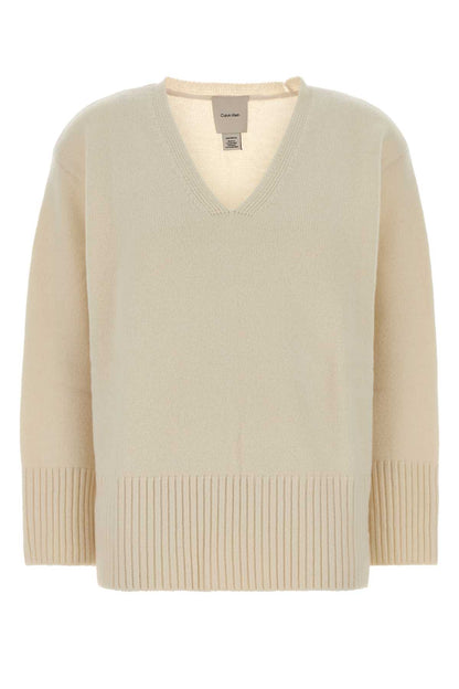 LUX WOOL VNECK SWEATER KNITWEARS
