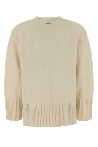LUX WOOL VNECK SWEATER KNITWEARS