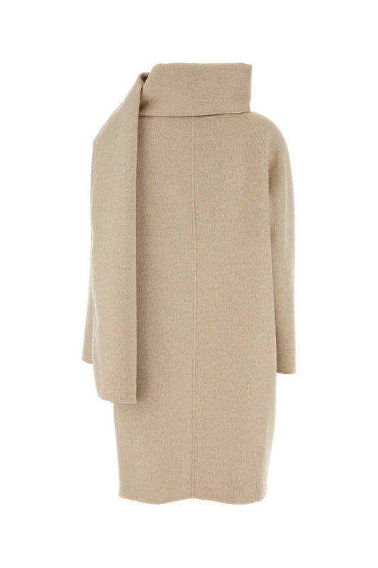 SHORT DETACHABLE SCARF COAT (MEL COATS