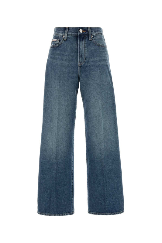 THE WIDE LEG AGED SAPPHIRE JEANS