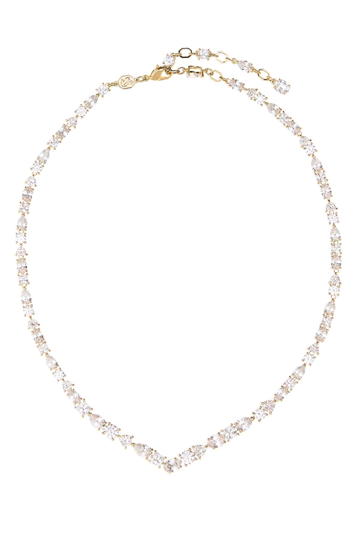 MESMERA:NECKLACE V WHITE/GOS NECKLACES