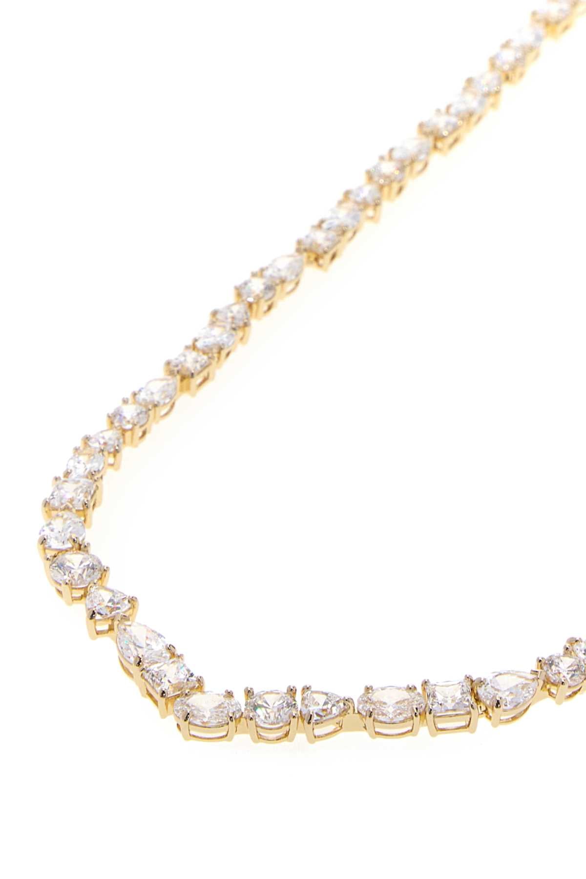 MESMERA:NECKLACE V WHITE/GOS NECKLACES