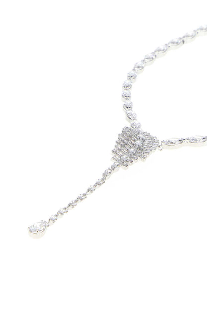 VIENNA:NECKLACE WHI/RHS NECKLACES