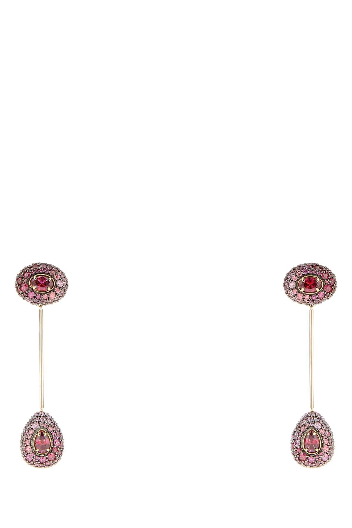 SUBLIMA:PE LONG RED MUL/GOS EARRINGS