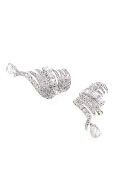 VIENNA:CE WHITE/RHS EARRINGS