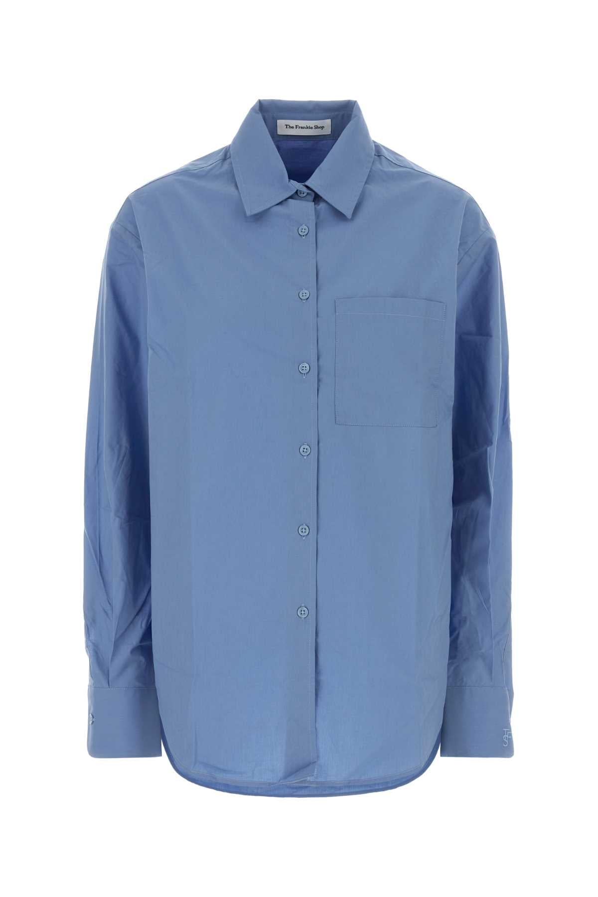 LUI ORGANIC COTTON SHIRT - BLUE SHIRTS