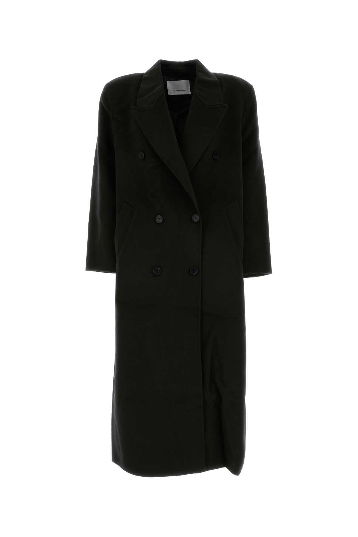 GAIA DOUBLE BREASTED COAT - BLACK COATS