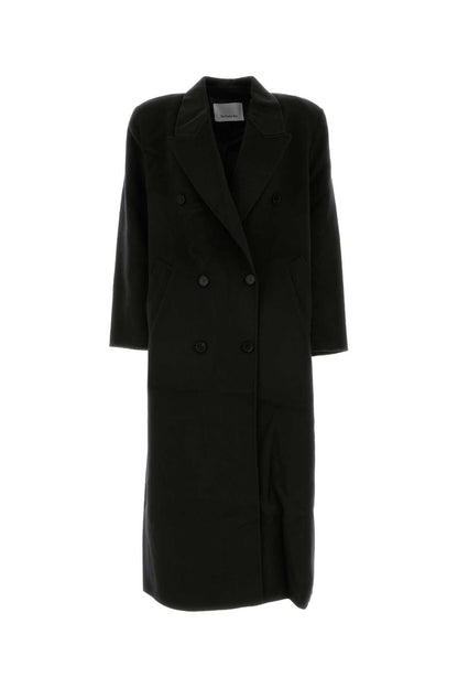 GAIA DOUBLE BREASTED COAT - BLACK COATS