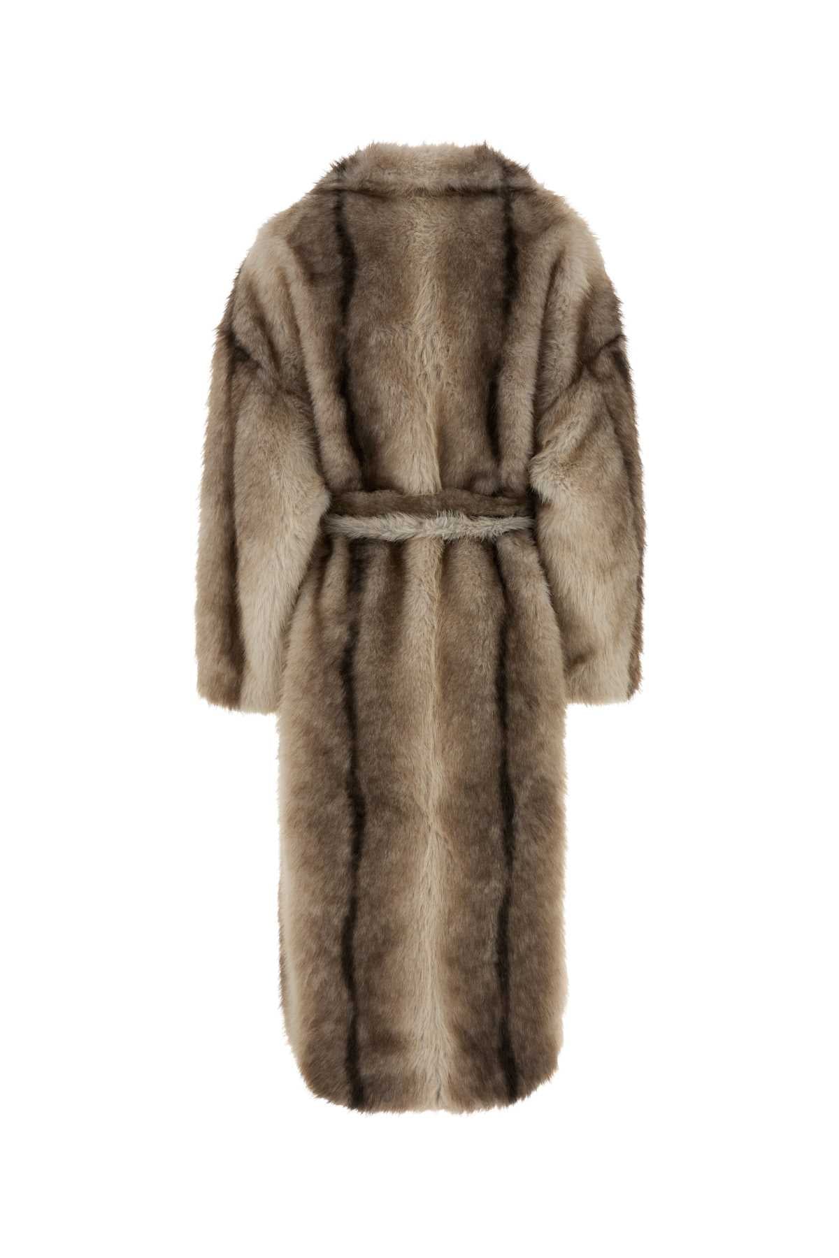RAVELLO FAUX FUR ROBE COAT JACKETS