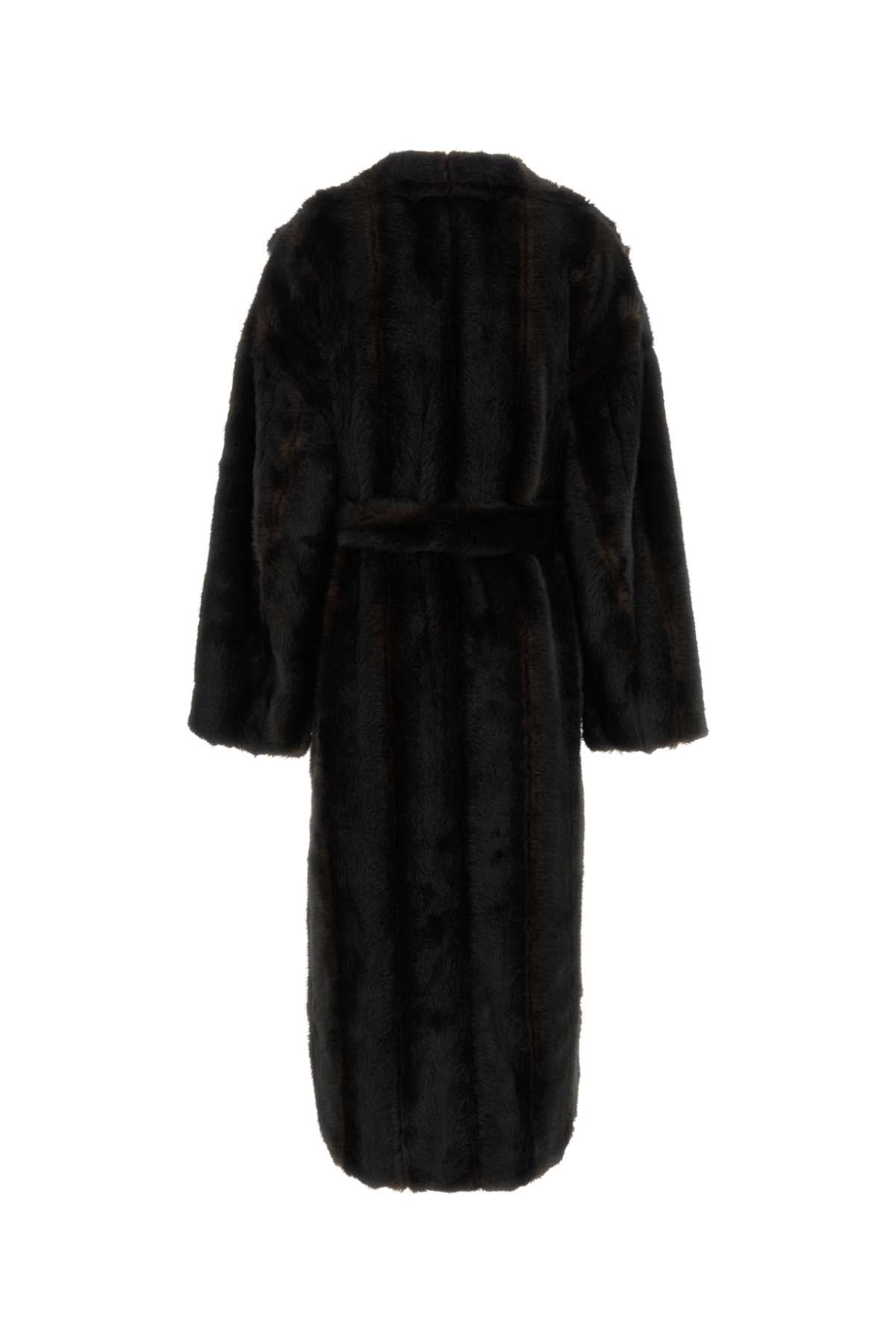 RAVELLO FAUX FUR ROBE COAT JACKETS