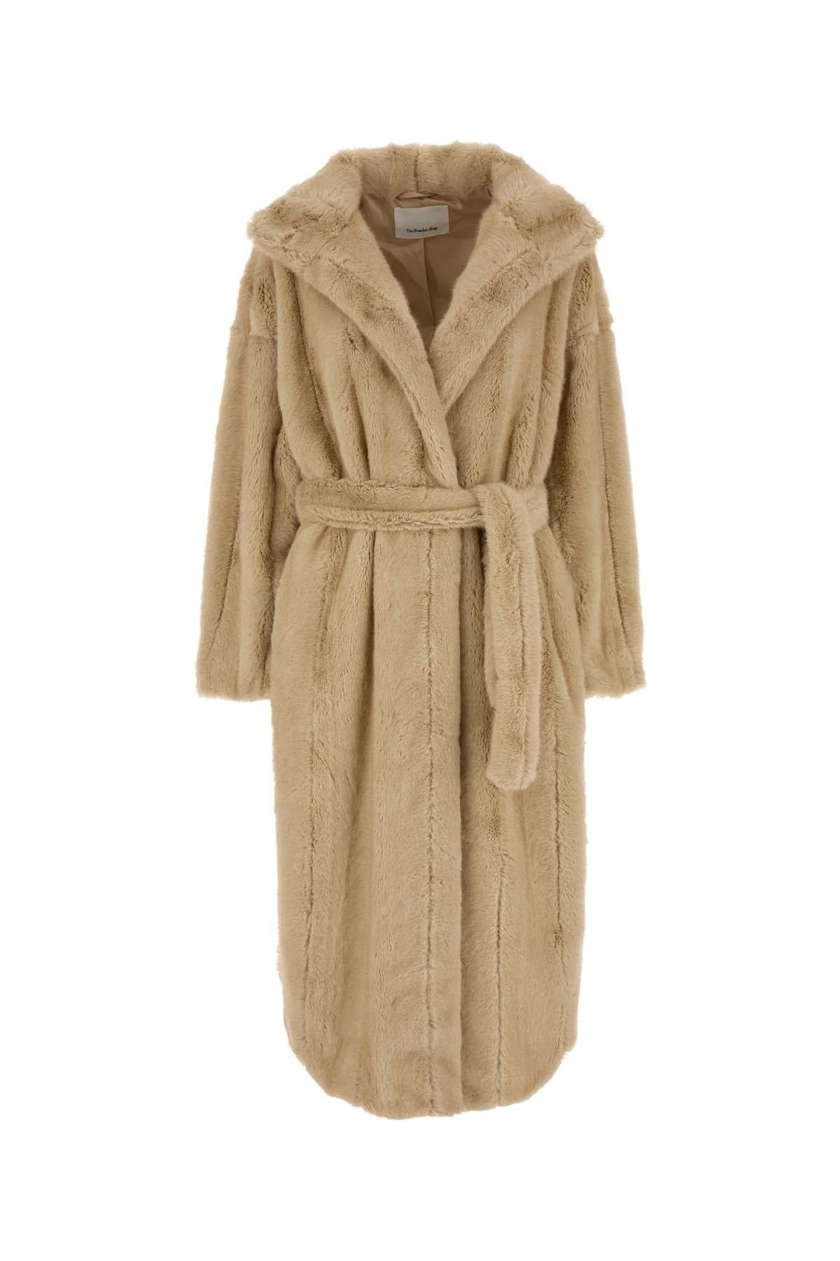 RAVELLO FAUX FUR ROBE COAT JACKETS