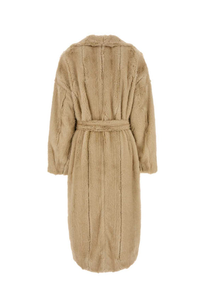 RAVELLO FAUX FUR ROBE COAT JACKETS