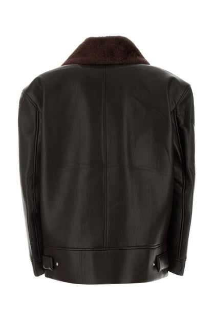 ASPEN FAUX LEATHER JACKET BLAZERS AND VESTS