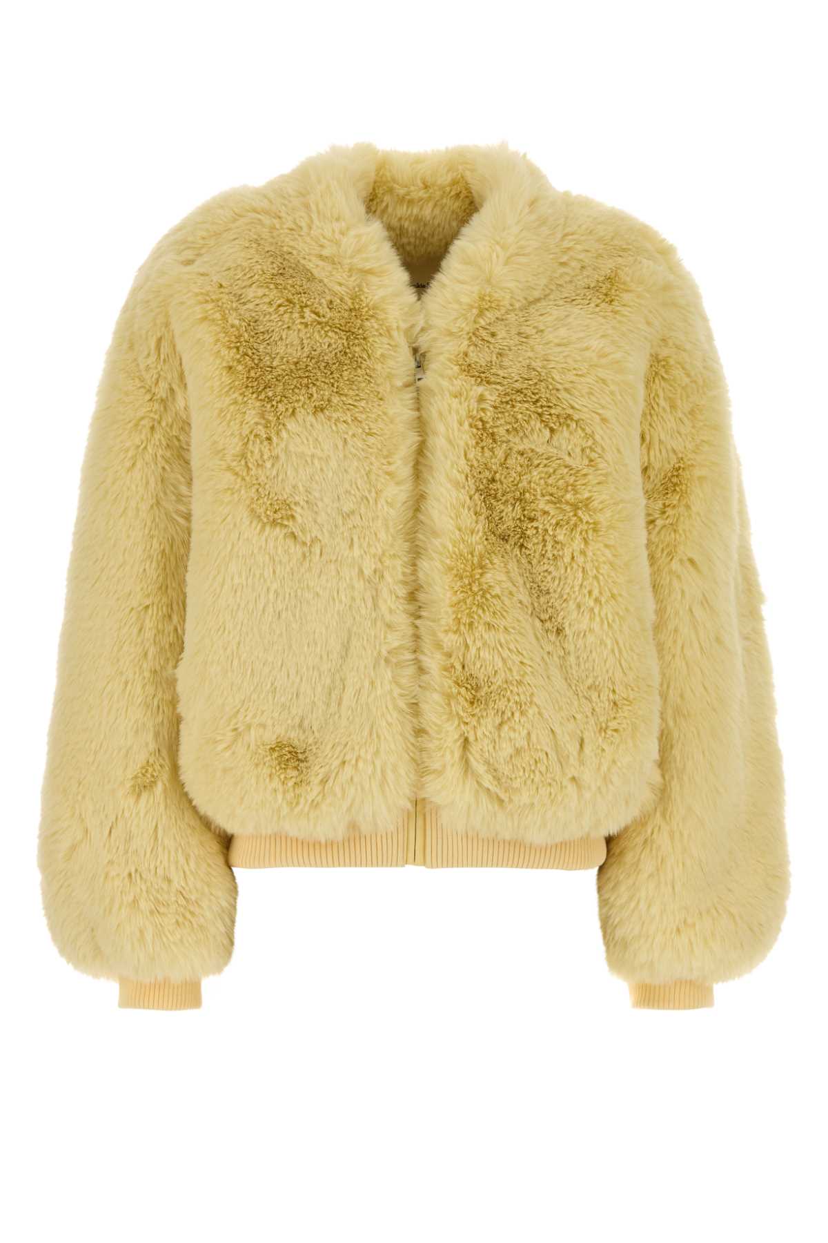 SENNA FAUX FUR COLLARLESS JACKET JACKETS