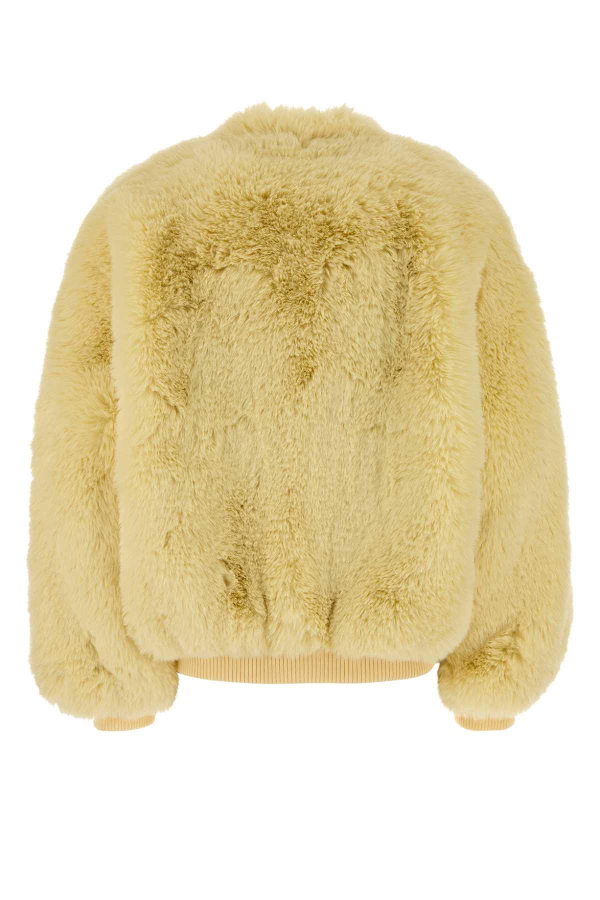 SENNA FAUX FUR COLLARLESS JACKET JACKETS