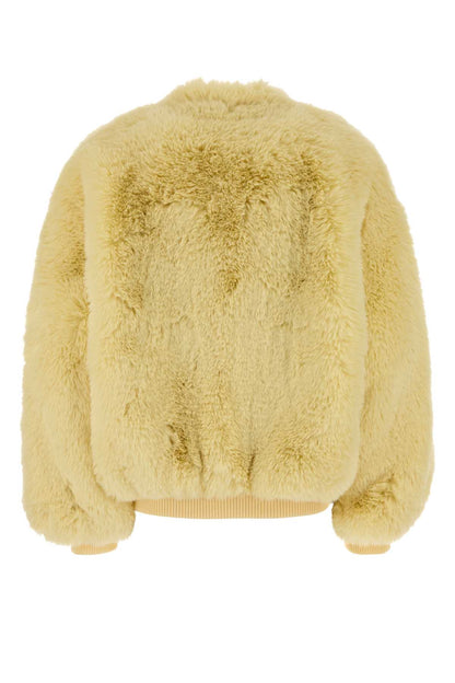 SENNA FAUX FUR COLLARLESS JACKET JACKETS