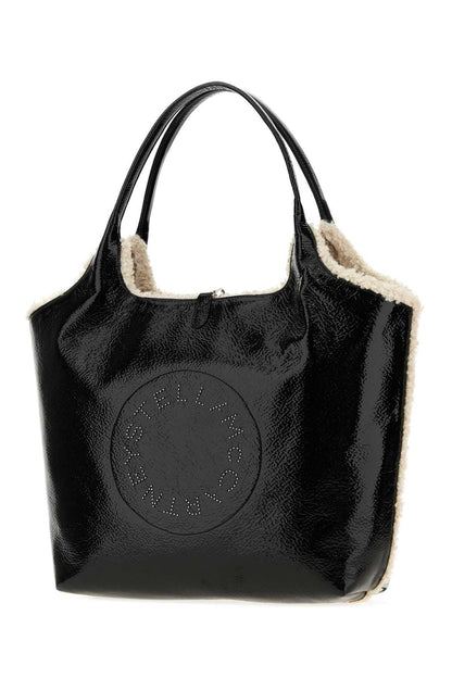 LOGO REVESIBLE TOTE BAG CRACKED PATENT ALTER MAT & CROSSBODY BAGS