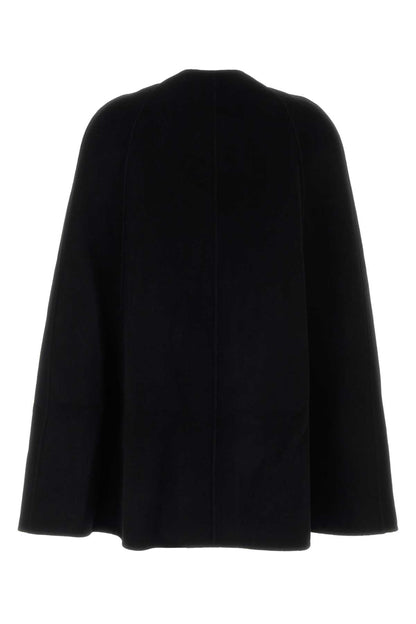 TURN LOCK WOOL CAPE COATS