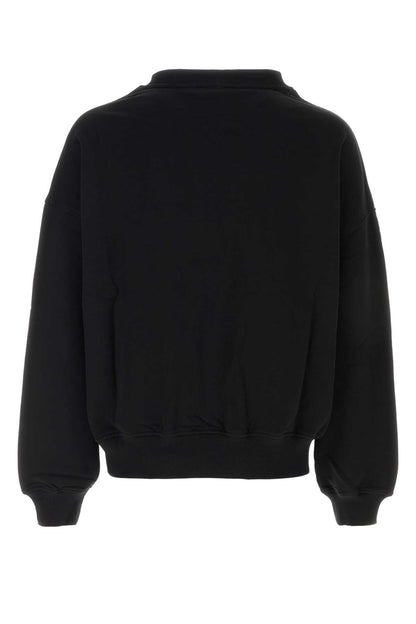 BRUSHED PALM TREE LOOSE CREW SWEATSHIRTS